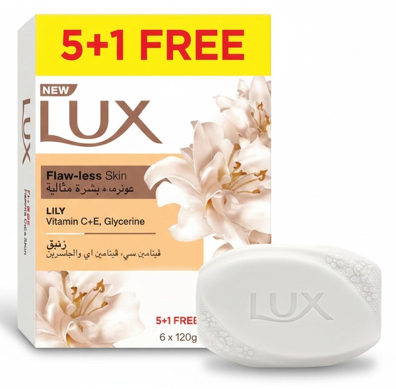 Lux Creamy Perfection Soap Bar 120g Pack of 6